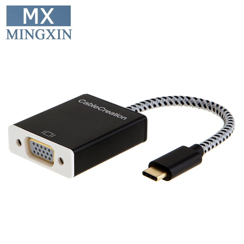 Кабель usb type C к адаптеру VGA, USB C к адаптеру VGA, совместимый с MacBook Pro