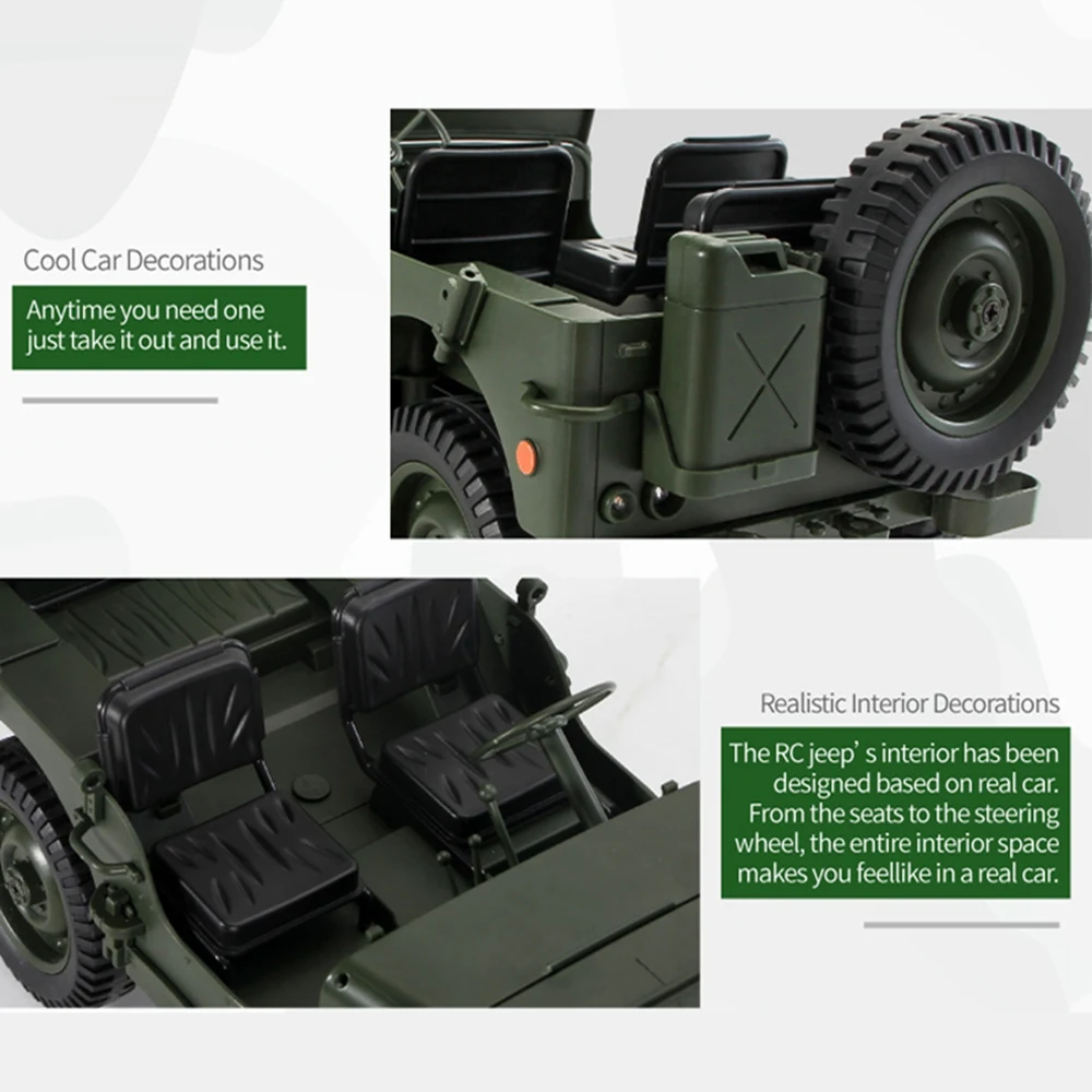 1/10 RC Автомобиль 2,4G 4WD дистанционное управление игрушечные джипы четыре колеса внедорожный военный альпинистский автомобиль армейский литой автомобиль военный автомобиль