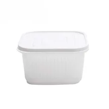 Многофункциональные кухонные фрукты, коробка для хранения пищевых продуктов, пластиковая квадратная Герметичная крышка, пластиковые контейнеры для домашнего хранения и организации