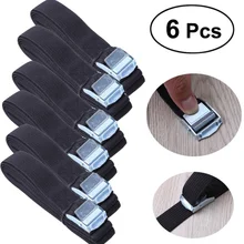 6 pçs correias de amarração com fivela de liberação rápida de náilon cintas de amarração para a carga amarrar para baixo rack de teto do carro bagagem kayak transportadora em movimento
