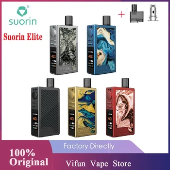 

Original 40W Suorin Elite VW Pod Kit 1100mAh Battery & 3ml Capacity Cartridge E-cig Vape Pod System Vs Suorin AIR Plus / Pal II