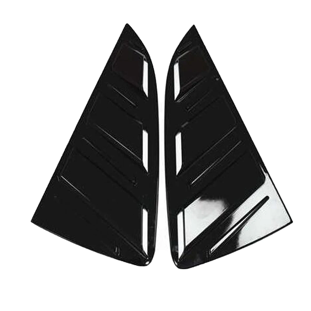 Rear Window Side Vent Shades Scoop Louver Shutter Sticker Cover Trim 2x For VW Polo 2011-2015 Sedan car side window louver