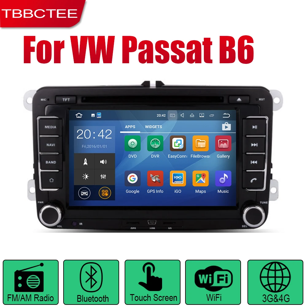 TBBCTEE Авто Радио 2 Din Автомобильный dvd-плеер на основе Android для Volkswagen VW Passat B6 2005 2006 2007 2008 2009 2010 gps Wifi Мультимедиа