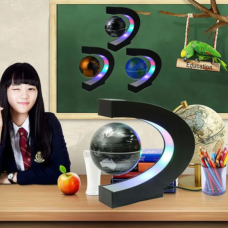 

LED Globe Light World Map Magnetic Levitation Globe Lamp Decoration Study Living Room Luminous Globe Light DIY Home Novelty