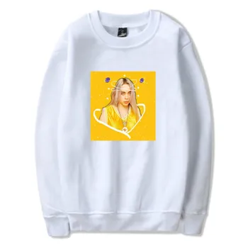 

Billie Eilish Women/Men Hoodies Long Sleeve Fleece Turtleneck Sweatshirt Casual Pullover Hooded Jacket Coat Hip Hop Streetwear
