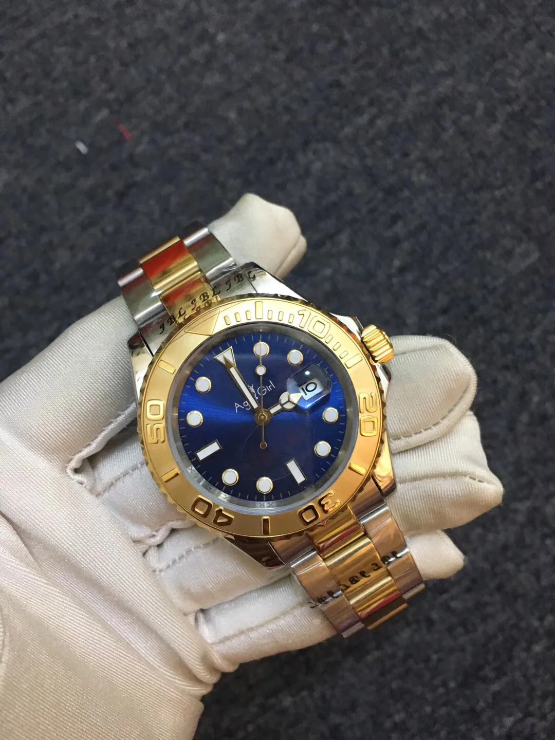 

Luxury Brand New Men Automatic Mechanical Watches Ceramic Bezel Crystal Sapphire Yellow Gold Silver Black White Watch Limited