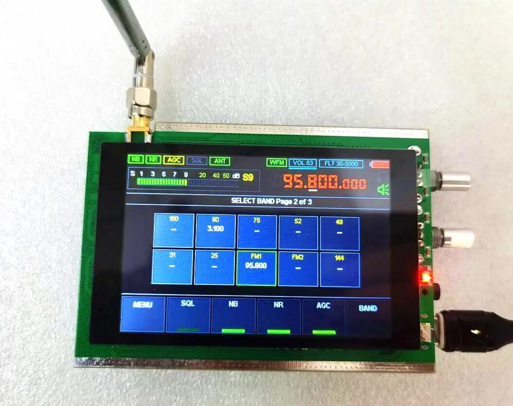 50 кГц 200 МГц Malachite DSP SDR радио Malahit HAM приемник + 3 5 "сенсорный ЖК STM32H7|Детали