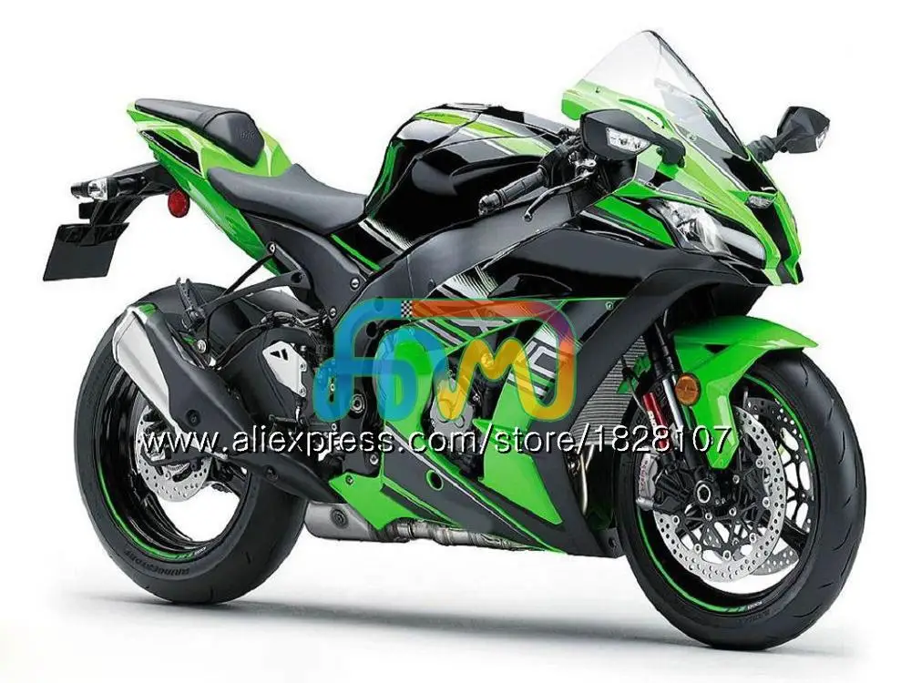 Инъекции для KAWASAKI ZX-10R 1000CC ZX1000 ZX 10 сотрудников отдела исследований 26BS. 0 ZX 10R 1000 ZX10R 16, 17, 18, OEM Обтекатели зеленого и белого цветов - Цвет: No. 22