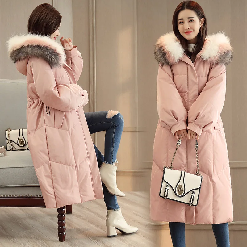 

Down Jacket Cotton-padded Clothes Women's Mid-length 2019 New Style Winter Korean-style Loose-Fit Cotton-padded Clothes Large Fu