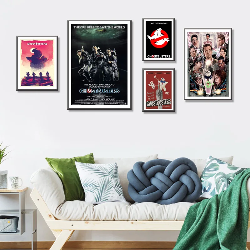 1984: Ghostbusters идеальная фраза фильм классический винтажный постер Холст Картина DIY