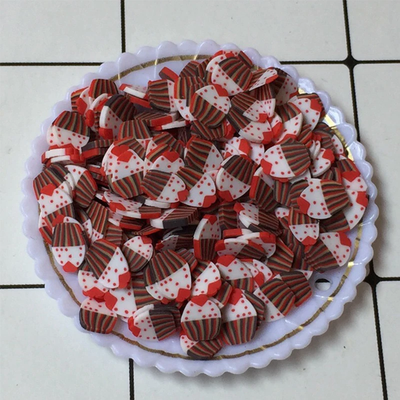200PCS L 200 шт мягкие керамические фруктовые ломтики слайм сделай сам для маникюра аксессуары для телефона амулеты для слизи пушистый Лизун Набор детских игрушек - Цвет: 200PCS L