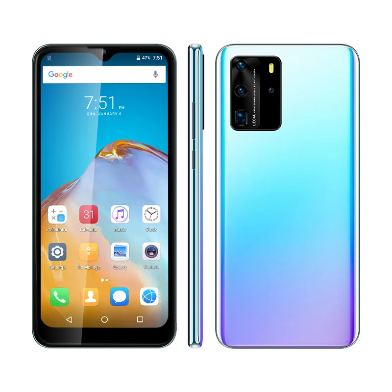 Смартфон UNIWA P40 PRO Android 2 + 16 ГБ два слота для SIM карт экран 6 53 дюйма аккумулятор 3100