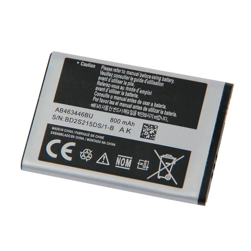 10 шт./лот оптовая продажа аккумуляторов для Samsung Оригинальная батарея AB463446BU X208 S139