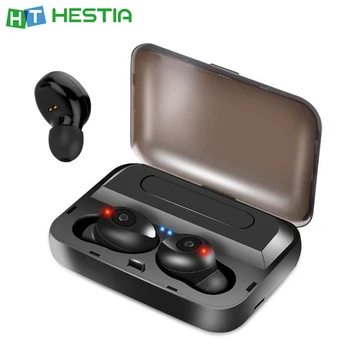 

F9 TWS Wireless Earphones 1300mAh Power Bluethooth Earphone Stereo Bass Ear Phone with Mic Volume Control Consumer Electronics