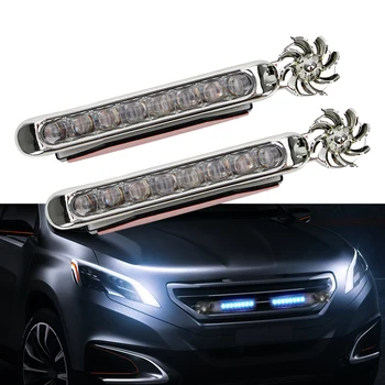 

2pcs Universal Wind Energy Daytime Running Light for peugeot 207 107 polo renault captur opel toyota aygo opel astra bmw f30