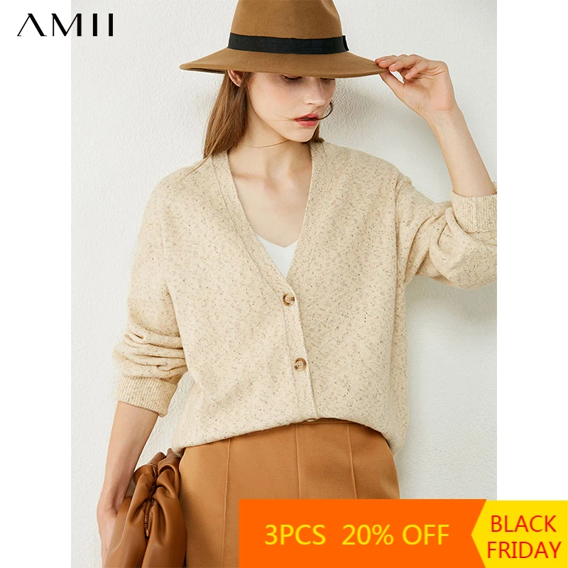 Amii Minimalism Autumn Winter Sweaters For Women