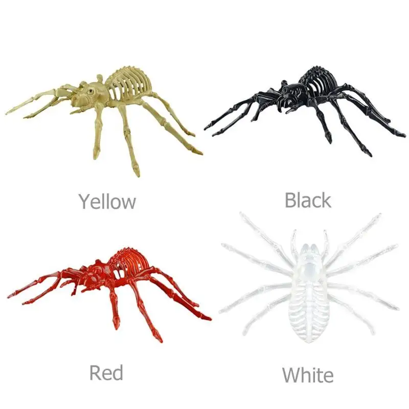 Decorative Spiders Props Plastic False Spider Novelty Prank Toys Horror Halloween Toys Simulated Insect Spiders Tricky Props