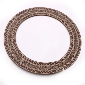 

New arrival 92 mm Diameter Folk Guitar Sound Hole Circle Soild Wood Veneer Guitar Sound Hole Circle Reduce Noise Accessories