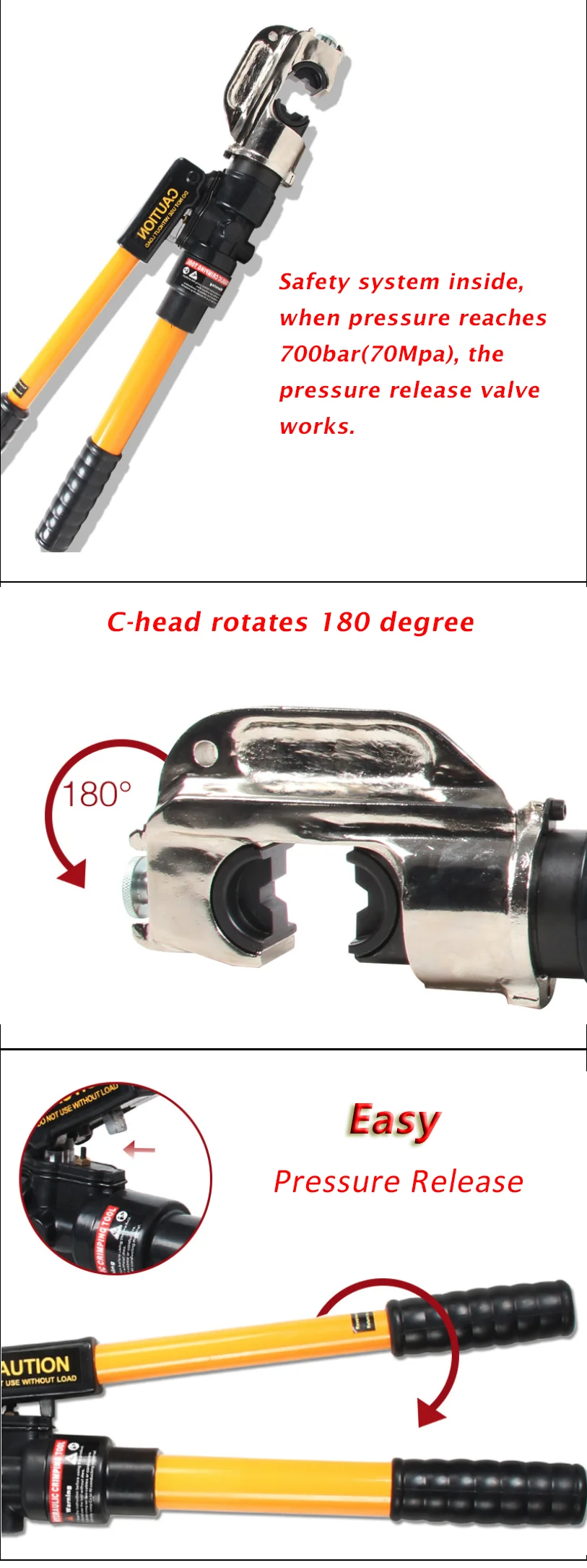 EP-430 portable hydraulic compression crimping tool