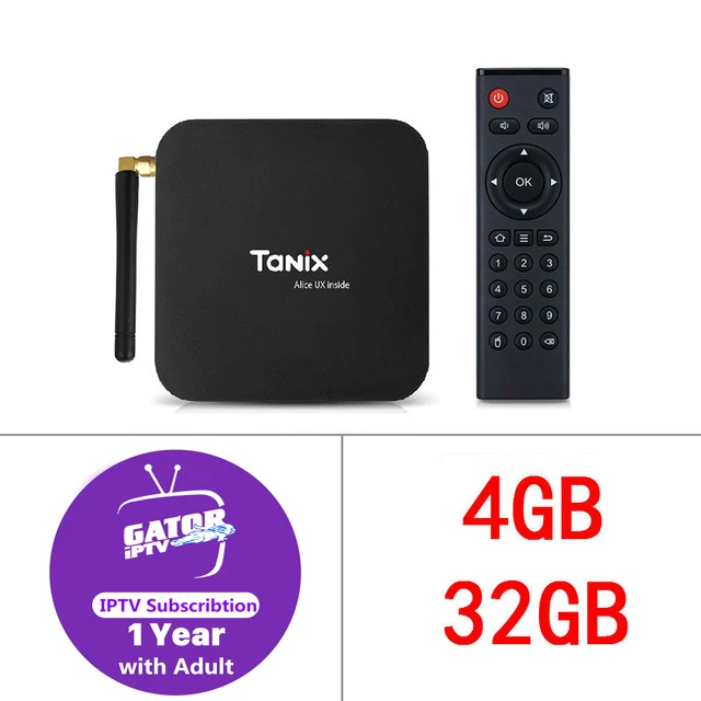 4GB32GB Tanix TX6 Android 9,0 Smart tv Box один год IP tv подписка 6700 канал Франция голландский Португалия Испания Бельгия IP tv медиаплеер - Цвет: 4GB32GB