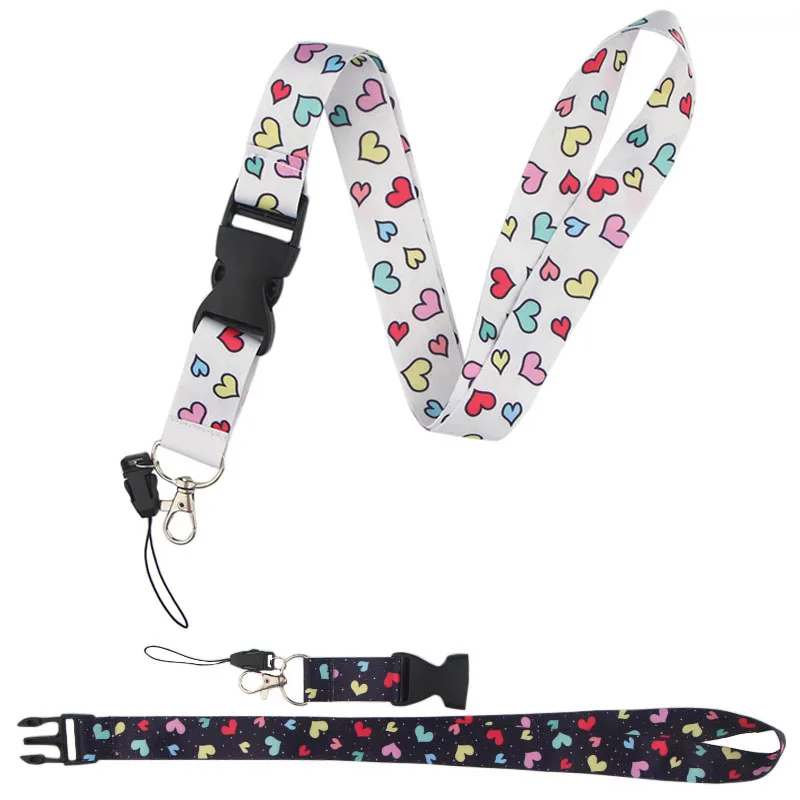 

K466 Little Love Cute Lanyards For keychain ID Card Pass Mobile Phone USB Badge Holder Hang Rope Lariat Lanyard 1PCS