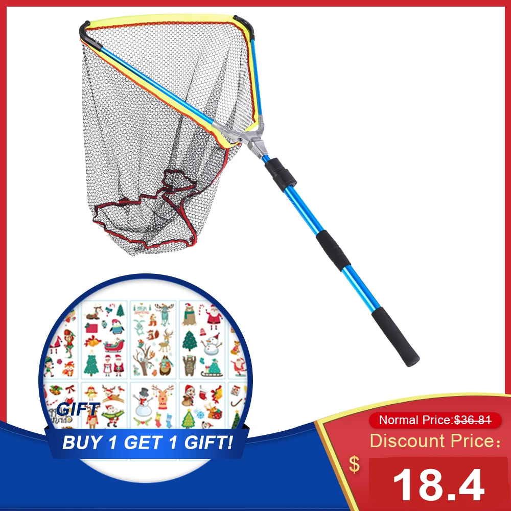 200cm / 79 Inch Fishing Net Telescopic Aluminum Fishing Landing Net