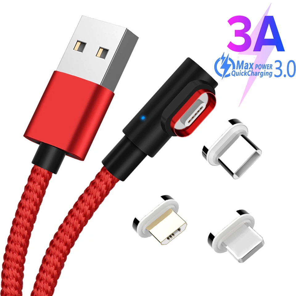 3а Быстрая быстрая зарядка Магнитный кабель Usb Type C 3 1 для быстрой зарядки Tipo Xiaomi