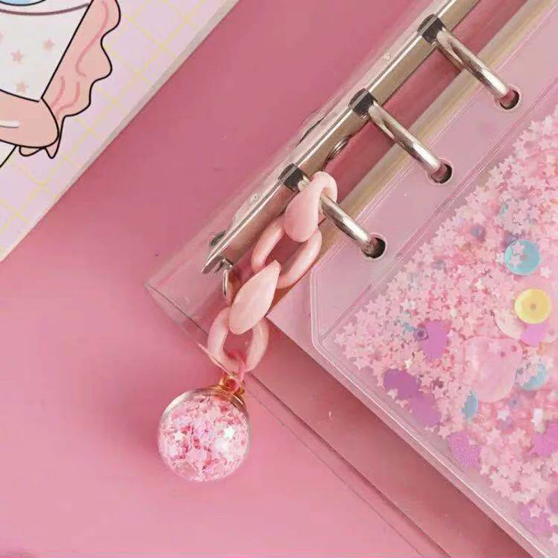 

Cute Kawaii Creative Sequin Hanging Ornament Planner Notebooks Accessories Stationery Supplies