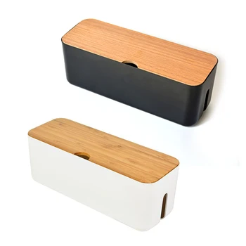 

Cable Storage Box Safety Desktop Network Line Storage Bin Power Strip Wire Case Anti Dust Charger Socket Organizer Box