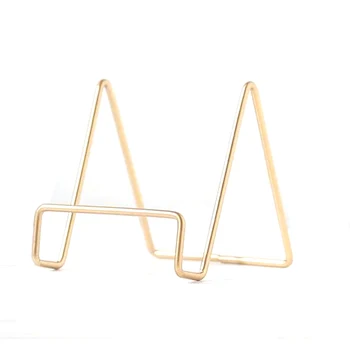 

Organizer Metal Wire Magazine Holder Portable Easel Display Picture Frame Platter Office Home Decor Craft Plate Stand Desktop