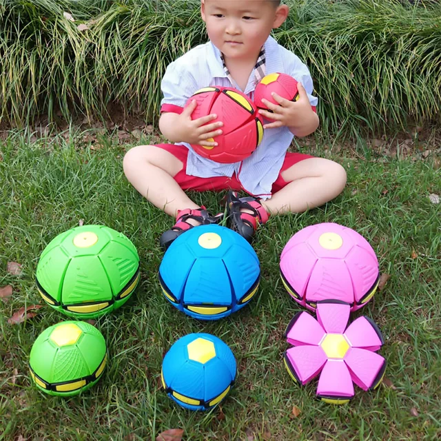 Kids Flat Throw Disc Ball Flying UFO Magic Balls With Led Light For Children's Toy Balls Boy Girl Outdoor Sports Toys Gift 6