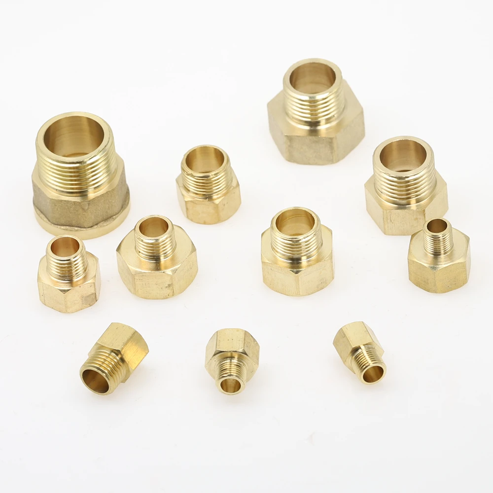 Медный переходник с резьбой Папа мама медный M/F 1/8 дюйма 1/4 3/8 1/2 3/4 BSP латунный