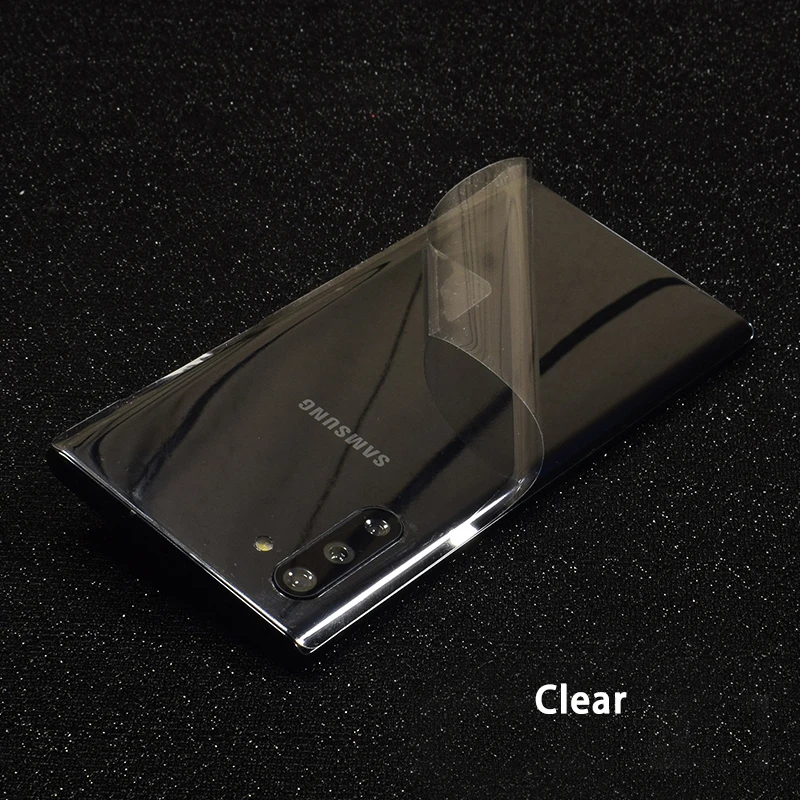 Прозрачная 3D мягкая пленка из углеродного волокна для SAMSUNG Galaxy Note 10 Plus 8 9 S10+ S9 S8 Plus A60 A80 A750 прозрачная матовая задняя наклейка