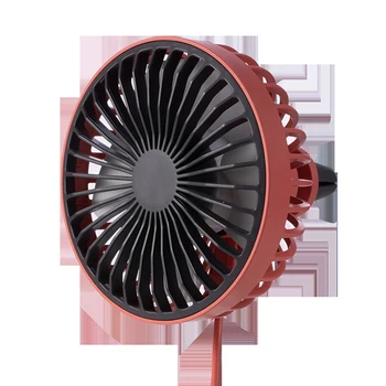 

Interior Accessories Easy Install Low Noise USB Rechargeable Air Outlet Universal Summer 360 Degree Rotating Car Fan Portable