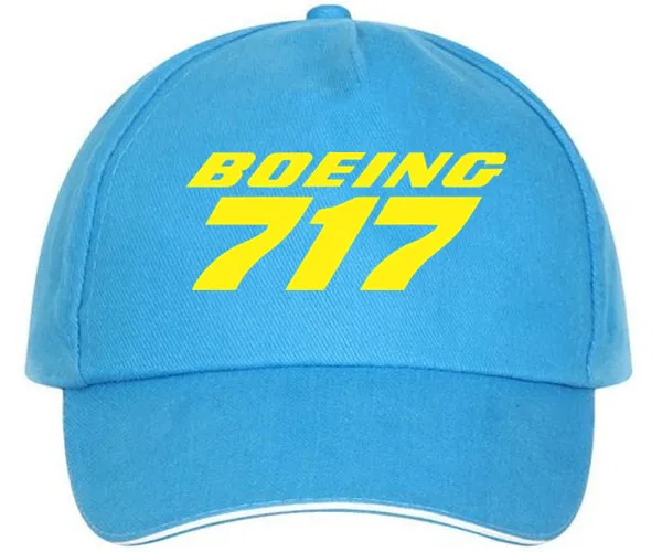XQXON-Новые повседневные Модные бейсбольные кепки унисекс Boeing 717 высокого качества с принтом для мужчин и женщин, бейсболка HH04 - Цвет: Sky blue