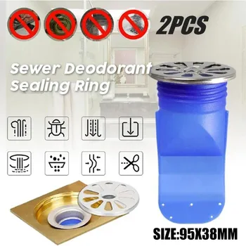 

top selling Sewer Deodorant Sealing Ring Deodorant Silicone Core Sewer Pipe Seal Ring 2PCS Support Wholesale and Dropshipping