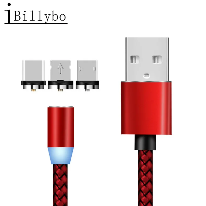 Магнитный USB-кабель для Samsung Galaxy S8 S9 Huawei P20 Pro P30 lite Mate 20 10 Honor 9X iPhone X Type-C | Мобильные