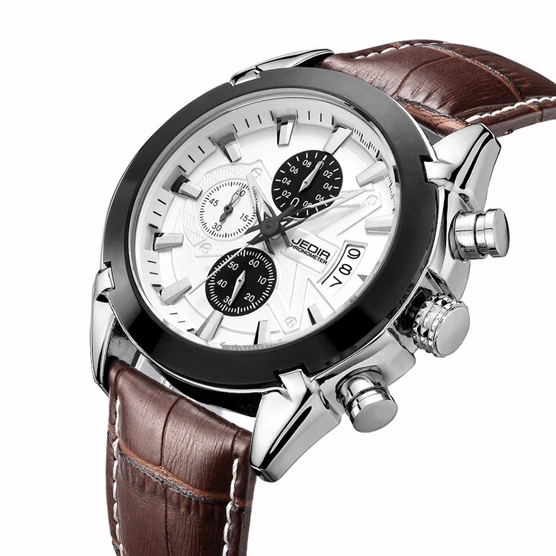 

Relojes Para Hombre JEDIR Fashion Men Watches Brand Luxury Watch Men Leather Strap Wristwatch For Men Quartz Sport Male Clock