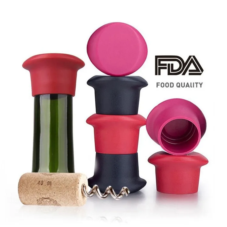 Силикагель красное вино пробка пищевого класса силикагель свежая крышка WineBottleStopper бутылка для приправ пробки бар прибор