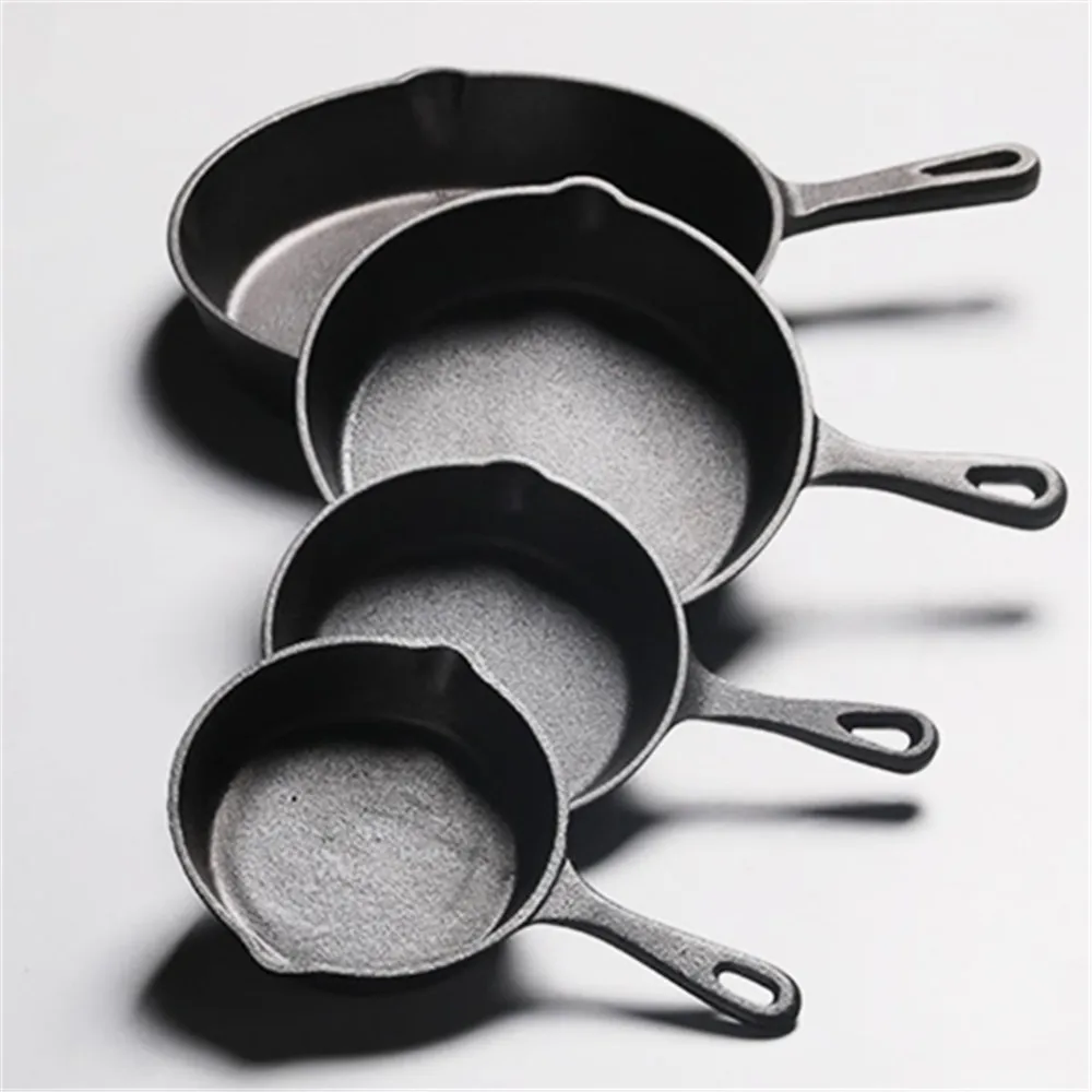 Skillet Frying Pan Cast Iron 16cm 20cm 26cm Non-Stick Pancake Gas Stove Wok Home Garden Cauldron Egg | Дом и сад