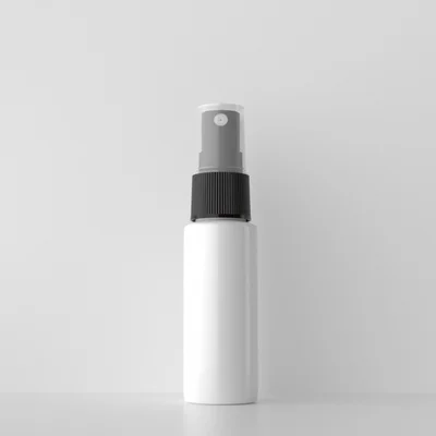 White Bottle Black 100 шт 20 мл миниатюрная белая пластиковая бутылка с распылителем 20cc пустой контейнер для распылителя духов Samll образец карманные бутылки - Цвет: White Bottle Black