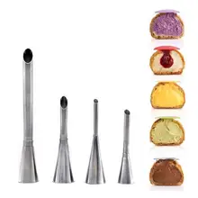 Cake Dessert Equipment-Tools Nozzles-Kit Injector Syringe-Cream Pastry Eclairs-Puff Piping-Tip