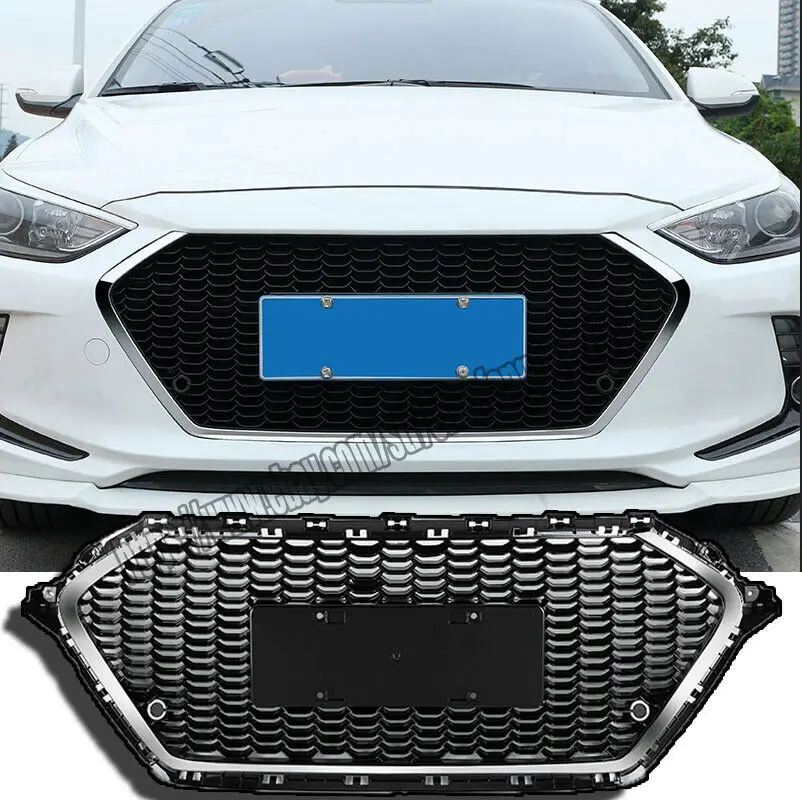 Передняя решетка решетки решетка радиатора хром для hyundai Elantra Avante