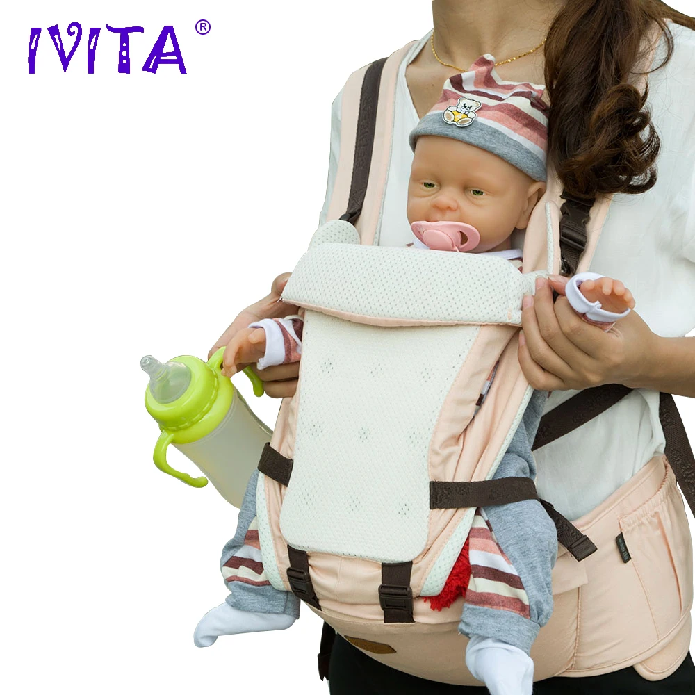 IVITA WG1502 силиконовая девочка глаза Opend может принимать пустышку в рот Reborn Baby Doll Realisting Alive искусственная