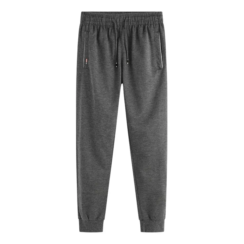 Men's Pants Slim Fit Men's Sports Trousers Striped Slim-fitting Breathable Sweatpants Spring-summer Harem Pants Large Size 5XL - Color: SUN004DGrey