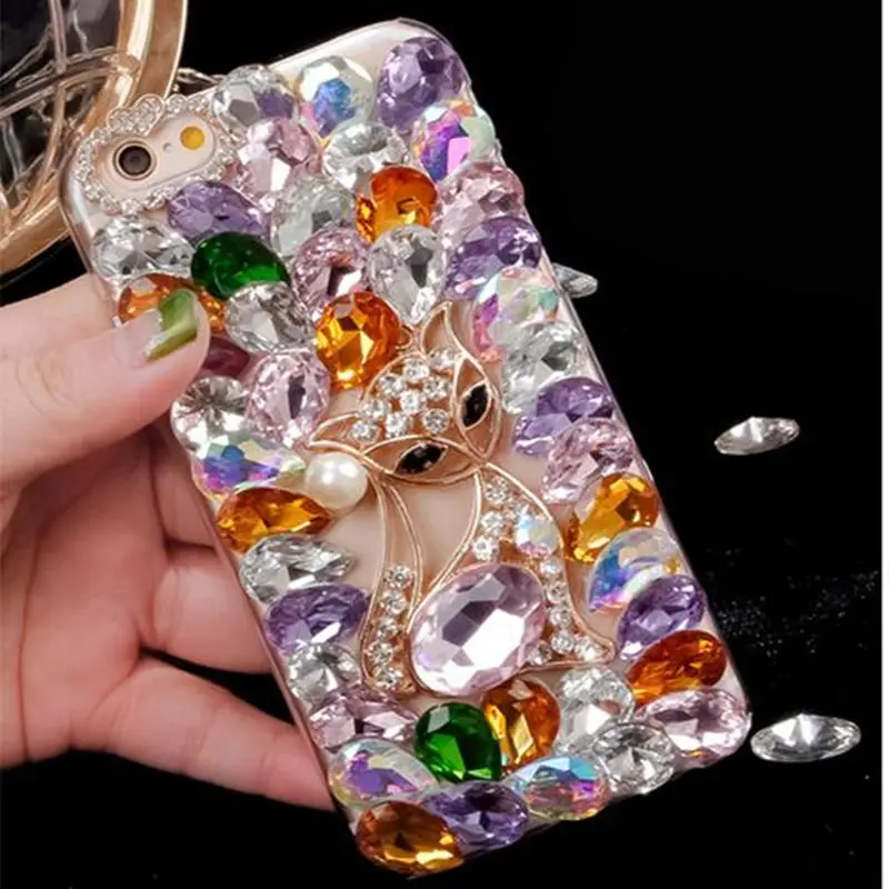 Luxuy-Cute-Fox-Diamond-Rhinestone-Crystal-Soft-Bling-phone-back-case-for-Samsung-galaxy-s6-s7 (3)