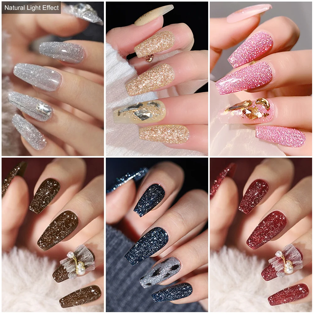 MIZHSE 10ML Gel Polish Shiny Vernis Semi Permanent Varnish Hybrid UV Colors LED Acrylic Gel Nail Polish for Manicure Nail Art