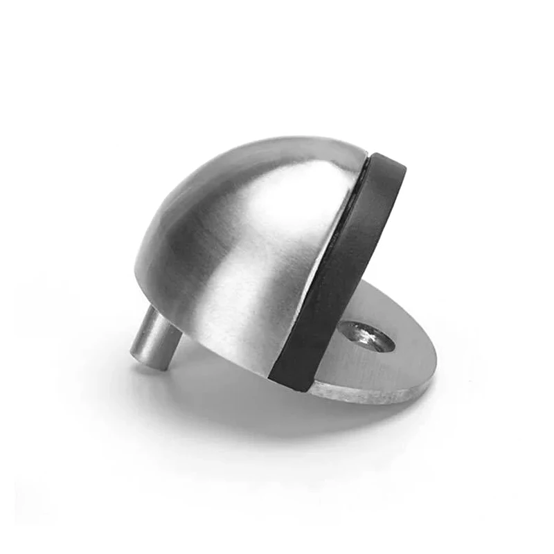 Household Accessories Non Punching Sticker Hidden Stainless Steel Rubber Door Stopper Door Holders Door Stop Drop Shipping