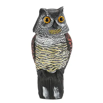 

Hunting Decoy Swing PE Garden Pest Decor Crops From Owl Decoy Repellent Bird Outdoors Yard Tree Realistic Creative Scarecrow