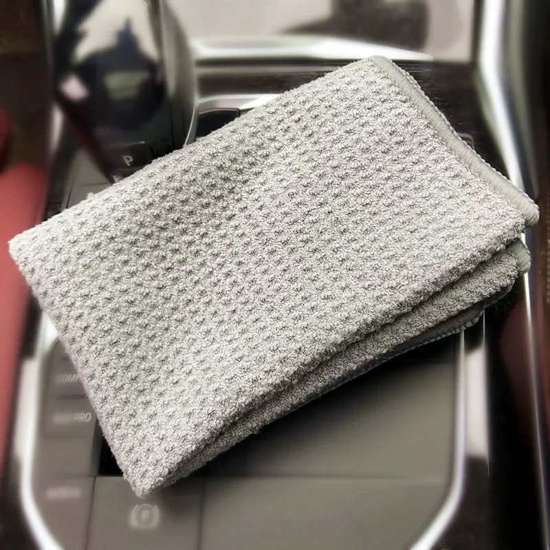 microfiber cars glass cloth Waffle Weave auto Window washing Wipe car Detailing Waffle Weave for Kitchen 30x40cm